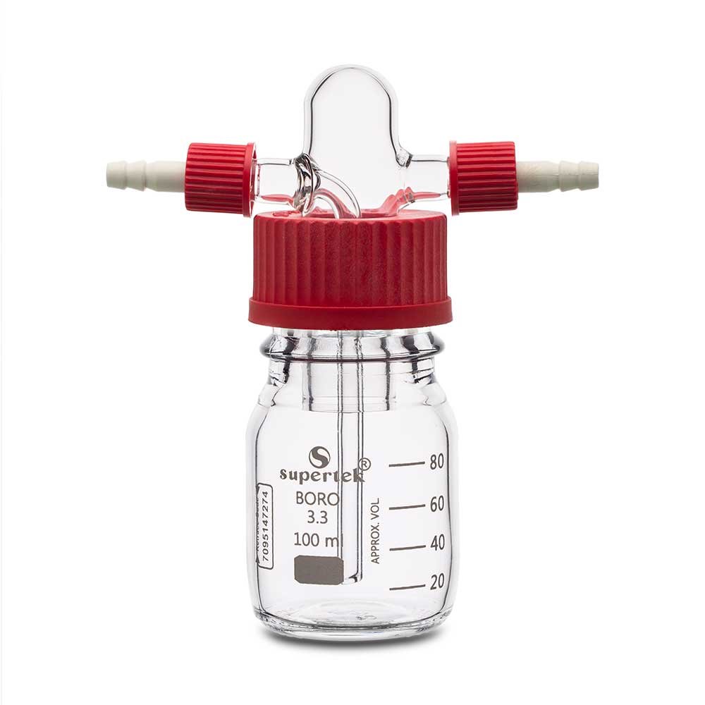 Gas Washing Bottle, Dreschel's Head with Reagent Bottle