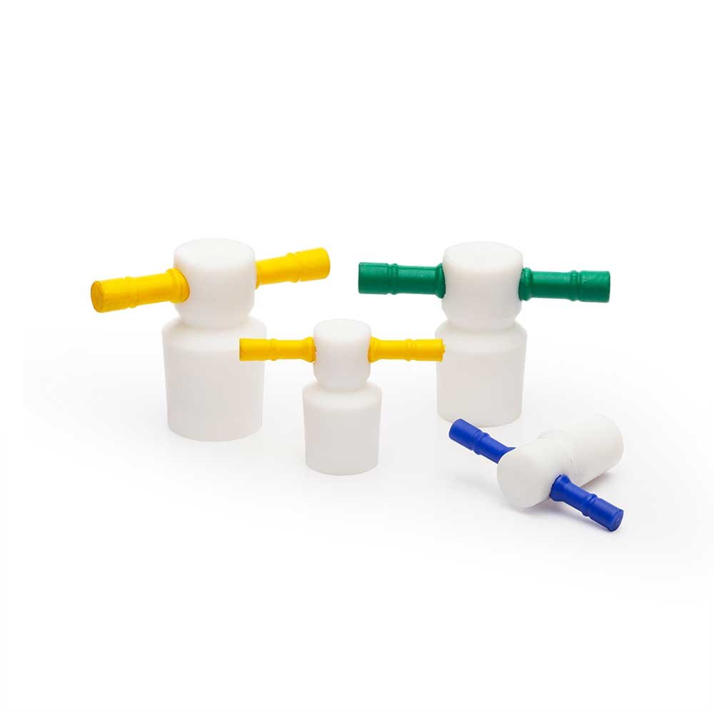 Stopper, PTFE with PP handle, ASTM neck size