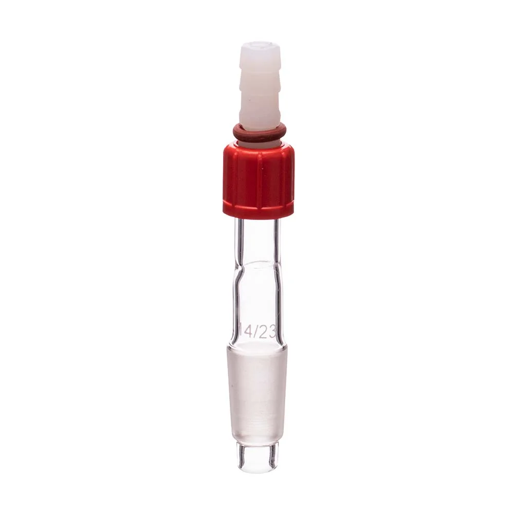 Adapter, Cone To Flexible Tubing Right Angle Connection With Screw Thread, Straight