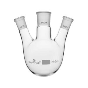 Flask Round Bottom Three Necks at Angle