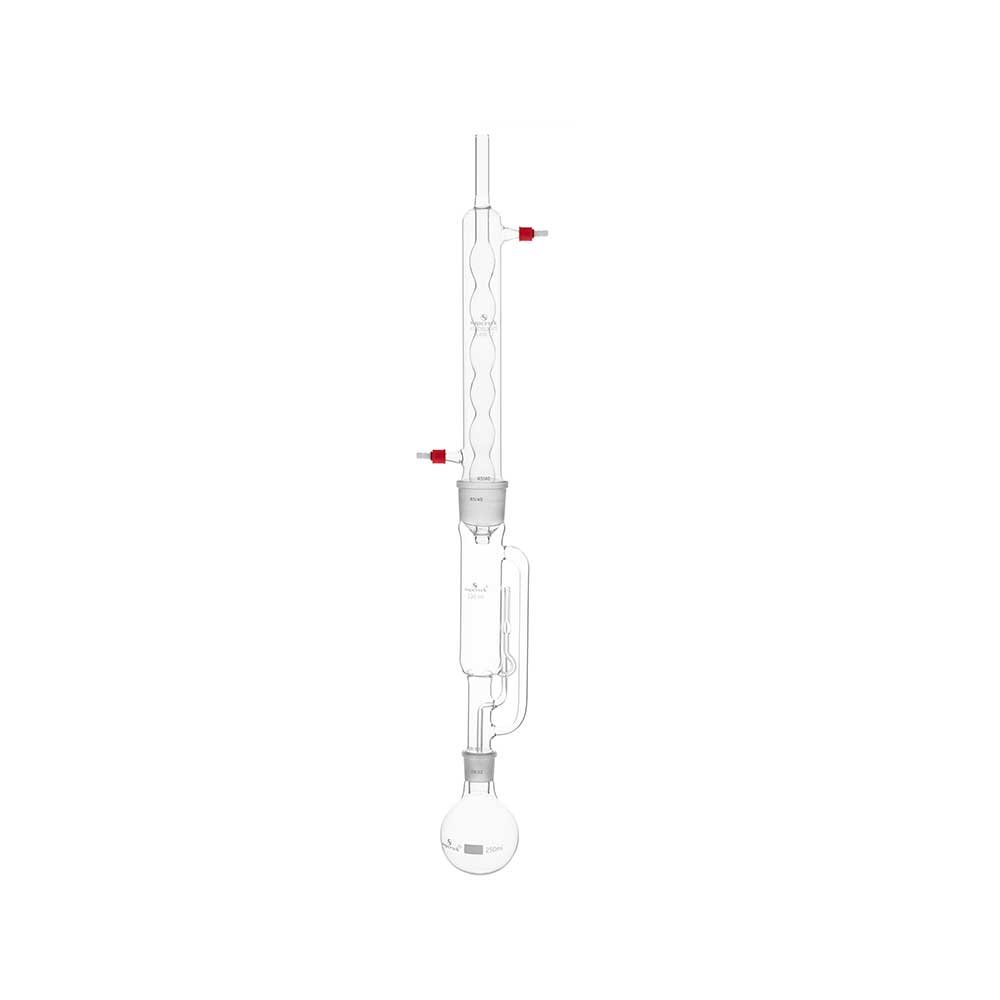 Soxhlet Extraction Apparatus, Consists of Flask, Extractor and Condenser