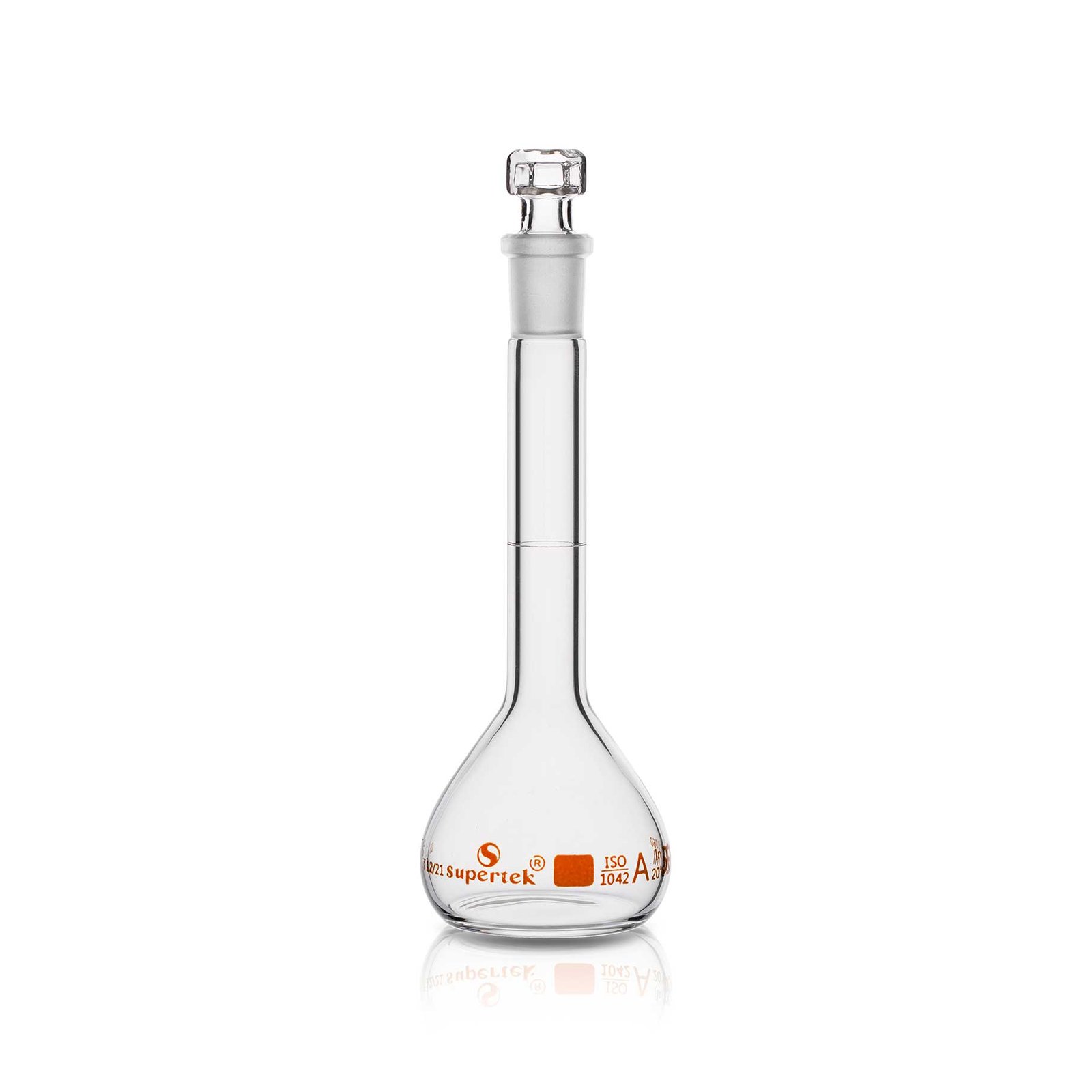 Flask Volumetric, With Interchangeable Glass Stopper, ISO "Class A"