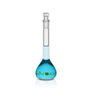 Flask Volumetric, With Interchangeable Glass Stopper,  ISO "Class A"