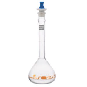 Flask Volumetric, Narrow Mouth With PP Stopper ASTM "Class A"