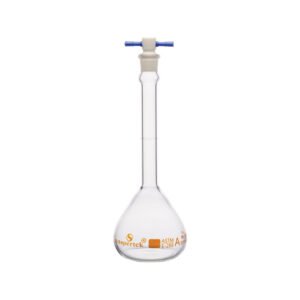 Flask Volumetric, Narrow Mouth With PTFE Stopper,  ASTM "Class A"