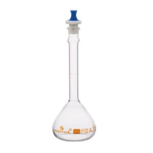 Flask Volumetric, Wide Mouth Heavy Duty, With PP Stopper,  ASTM "Class A"