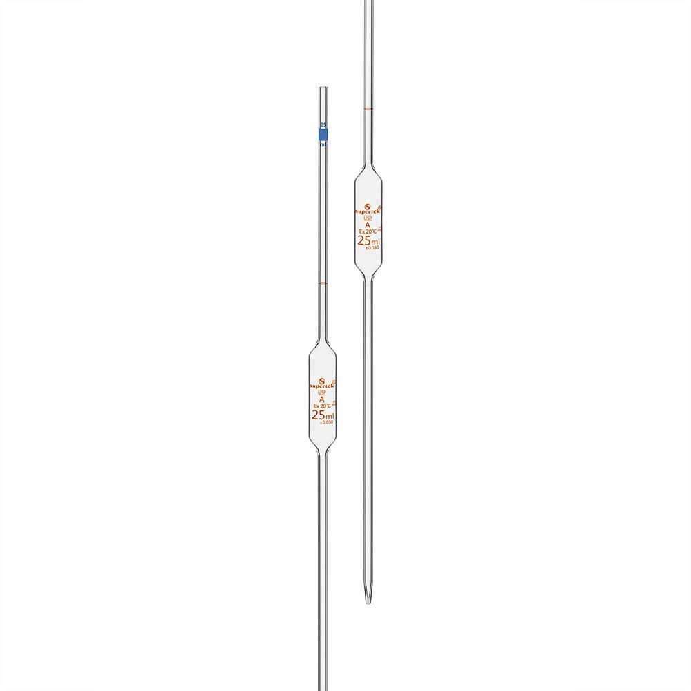 Volumetric Pipettes With One Mark, Bulb Type, USP "Class A"