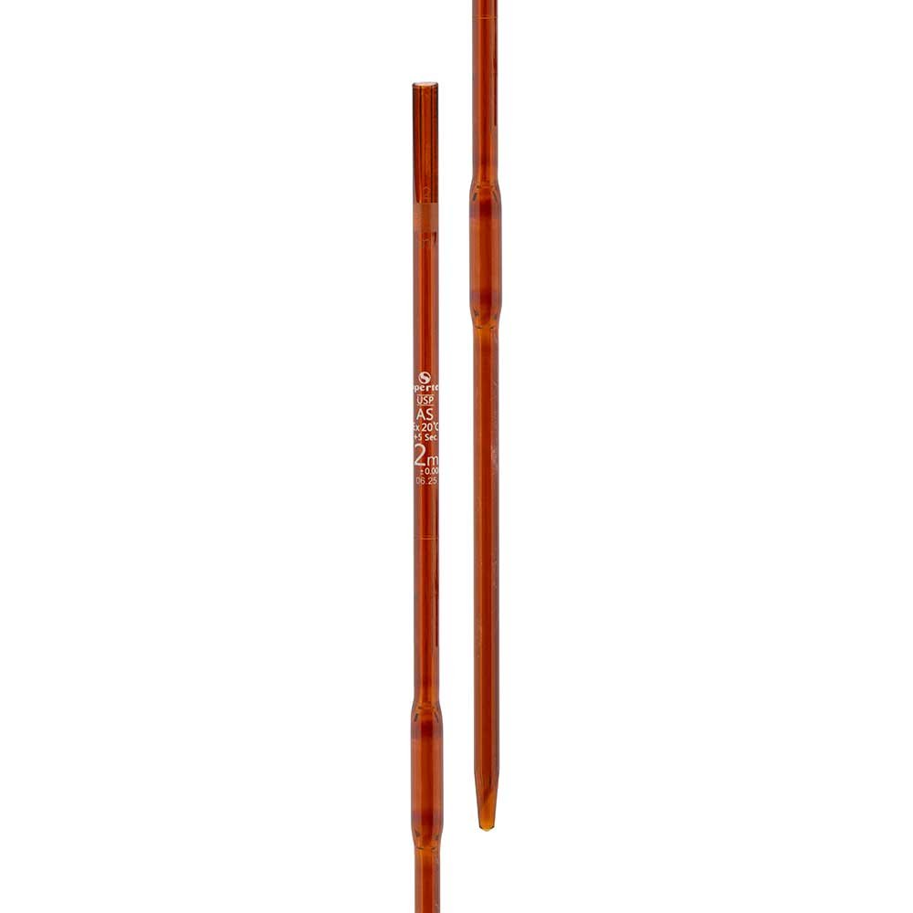 Volumetric Pipette, Amber With One Mark, Bulb Type, USP "Class AS"