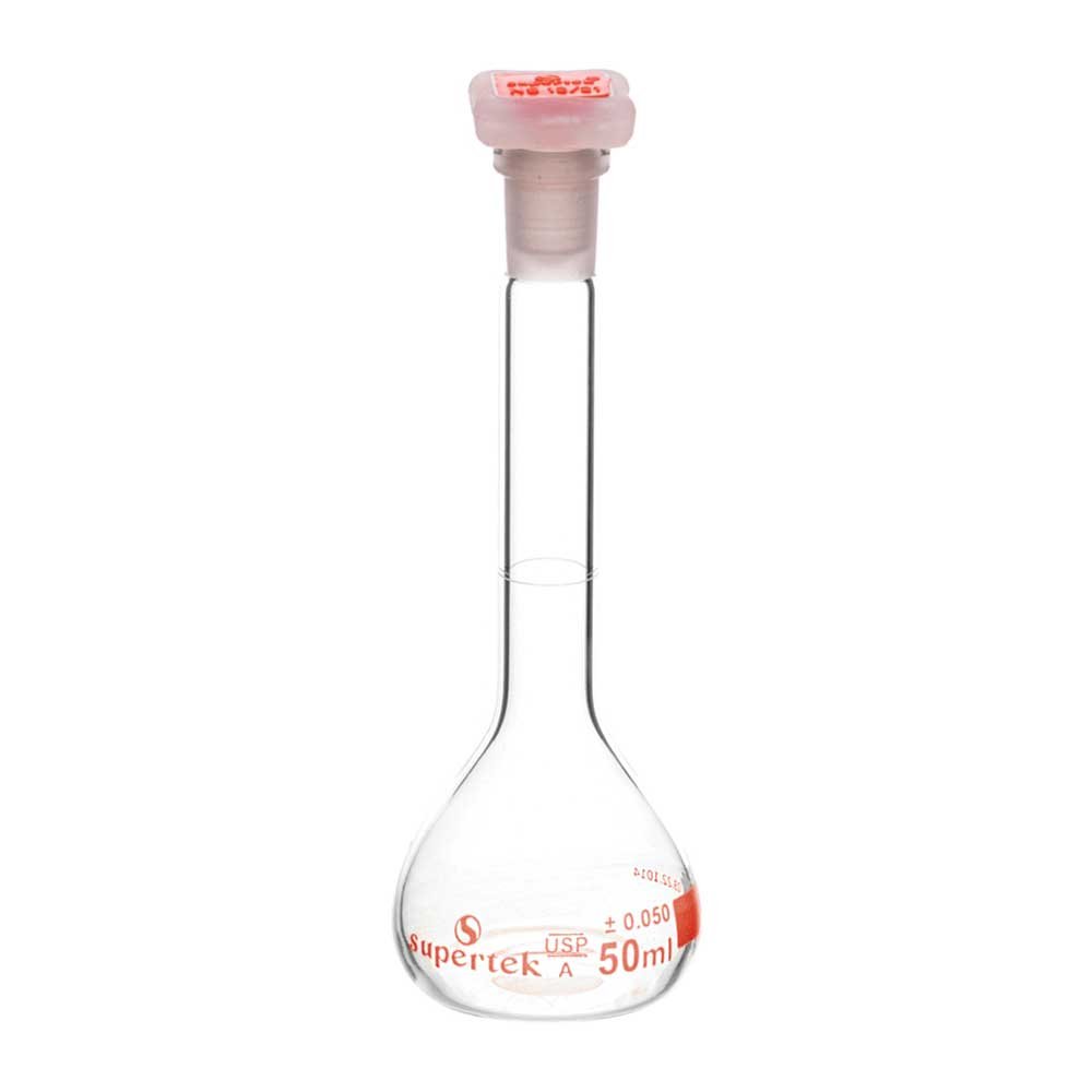 Flask Volumetric, With PP Super Stopper™, USP "Class A"