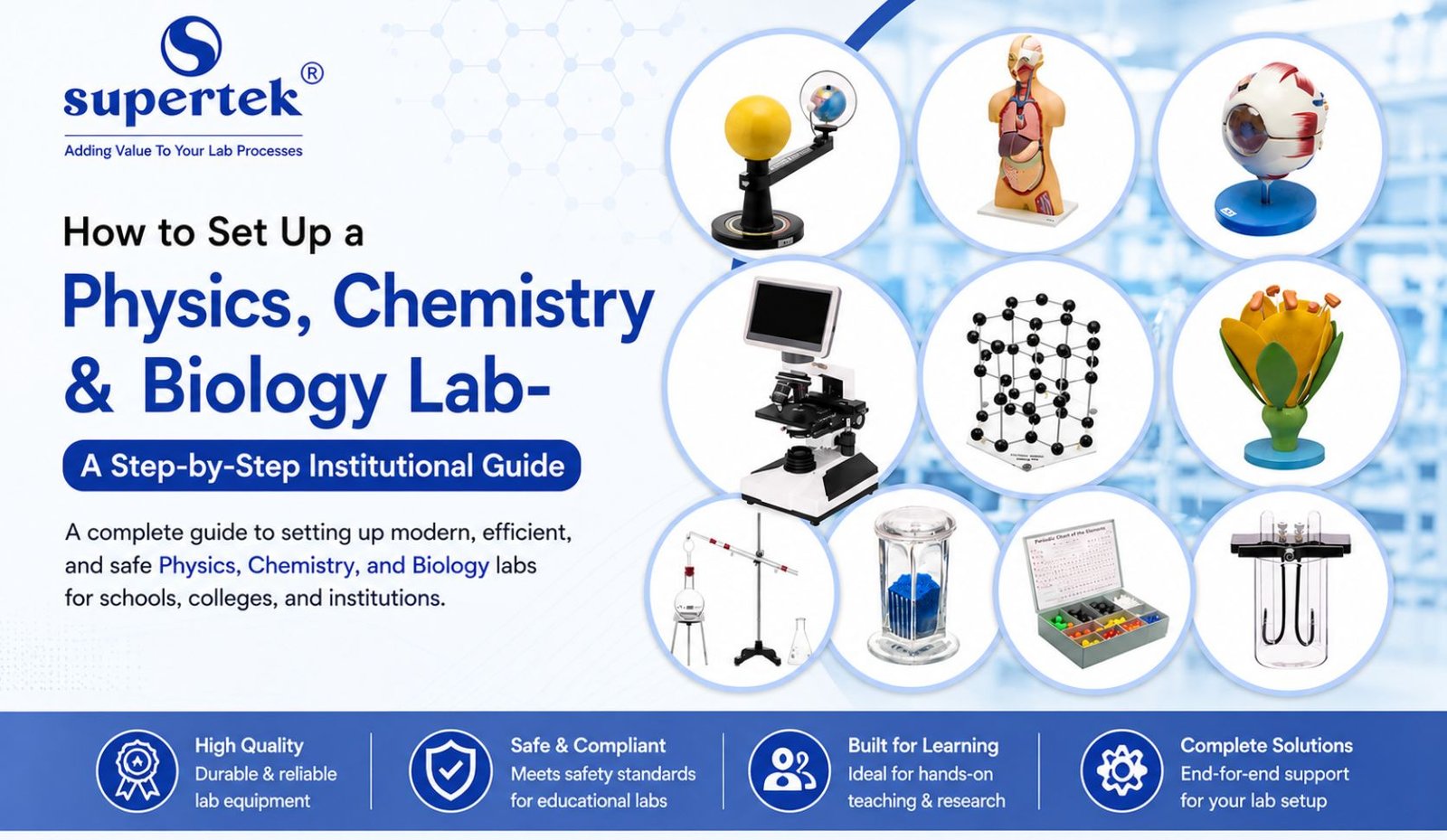 How to Set Up a Physics, Chemistry & Biology Lab- A Step-by-Step Institutional Guide