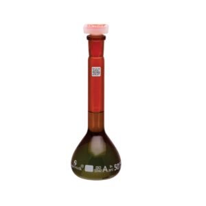 Flask Volumetric, Amber With PP Super Stopperâ„¢, ISO "Class A"