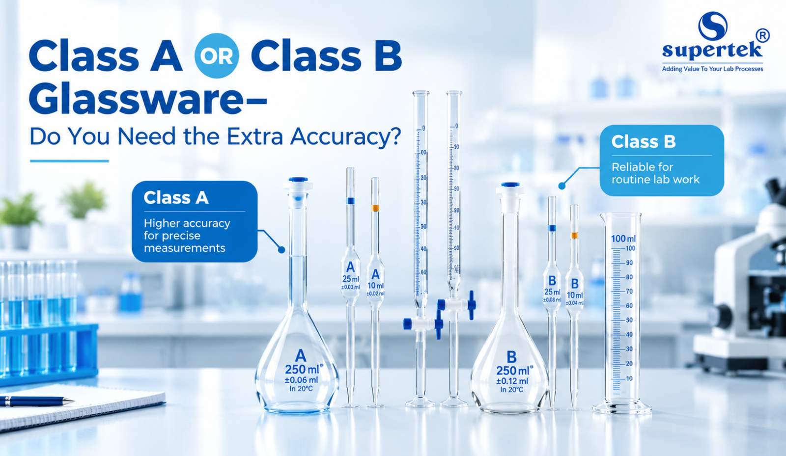 Class A OR Class B Glassware- Do You Need the Extra Accuracy?