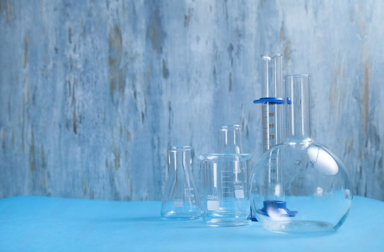 science glass beakers